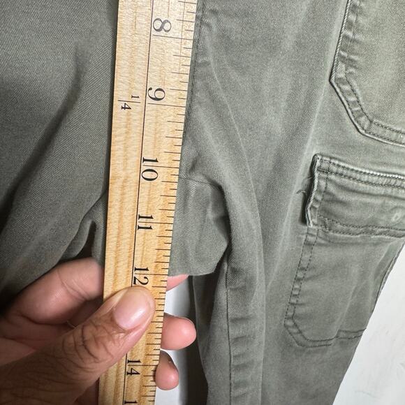 Democracy Absolution Cargo Pants Size 12 Olive Green Utility Stretch Casual - Picture 7 of 10